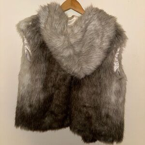 Faux Fur hooded vest